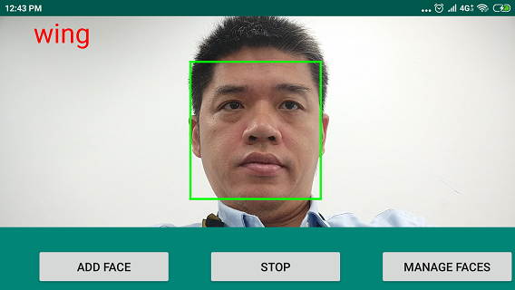 Face recognition logging - عکس برنامه موبایلی اندروید