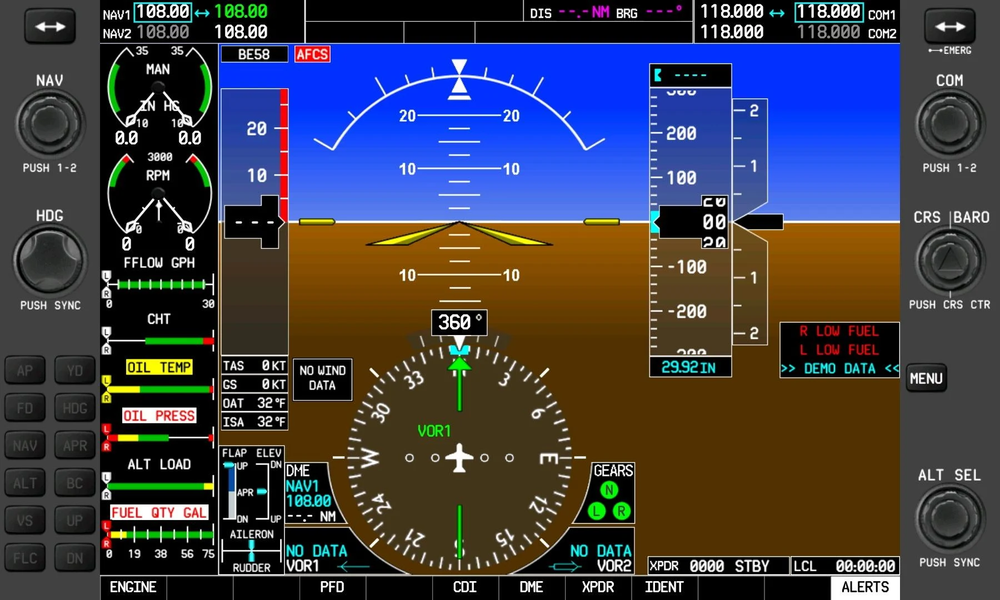 GlassCockpit To Sim - Gameplay image of android game
