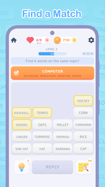Connect Word - Associations - Gameplay image of android game