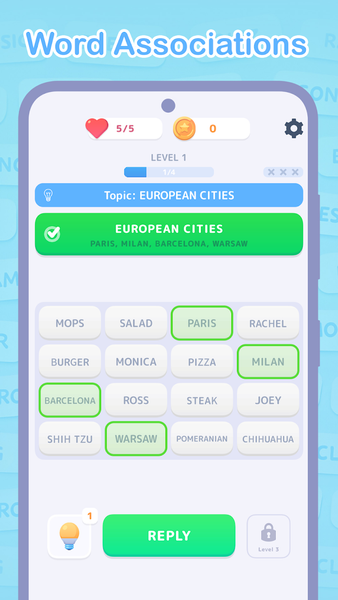 Connect Word - Associations - Gameplay image of android game