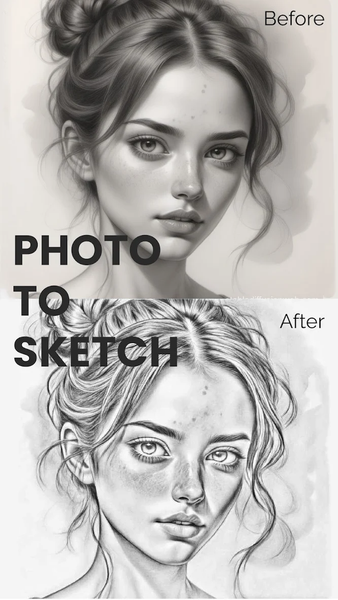 Photo to Sketch - Sketch App - عکس برنامه موبایلی اندروید