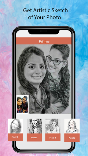 Pencil Sketch Photo Editor & P - عکس برنامه موبایلی اندروید