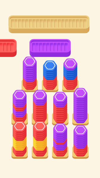 Pencil Stack Color Sort - عکس بازی موبایلی اندروید