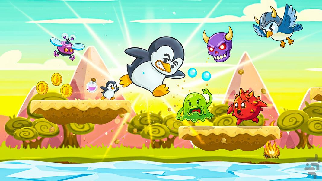 عصر یخبندان پنگوئن‌ها - Gameplay image of android game