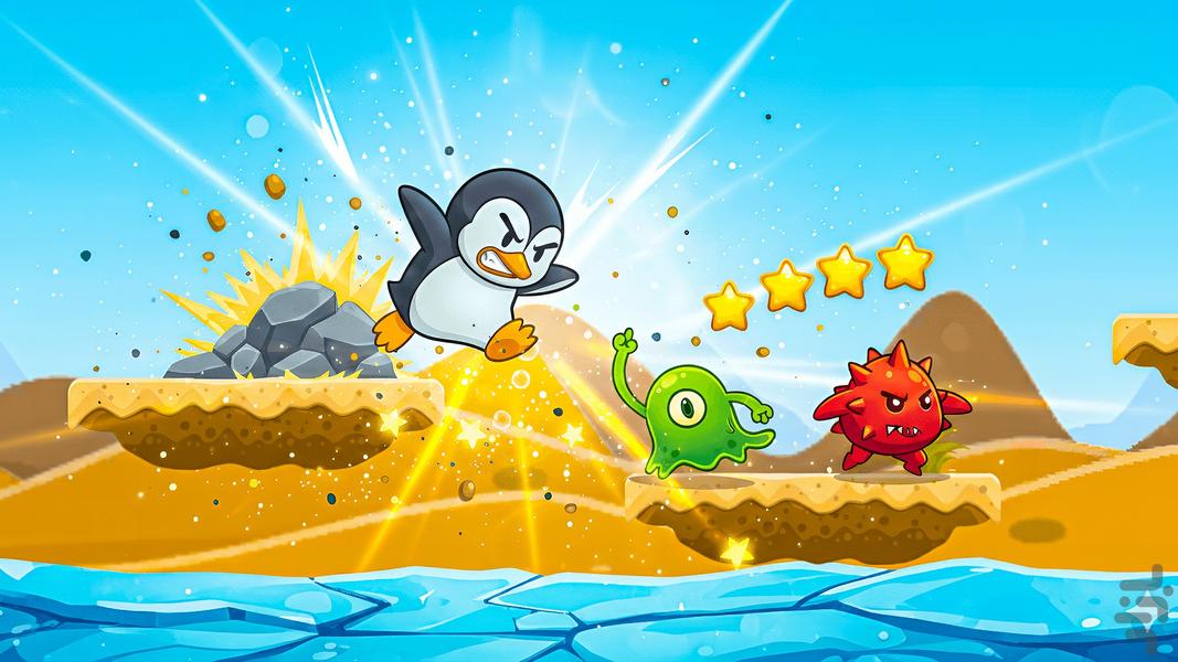 عصر یخبندان پنگوئن‌ها - Gameplay image of android game