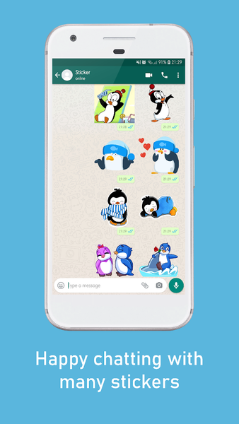 Penguin WAStickerApps - Image screenshot of android app