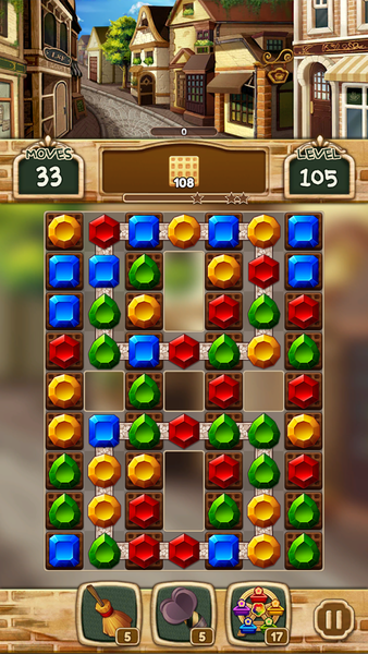 Jewel pretty alley: Match ۳ - عکس بازی موبایلی اندروید