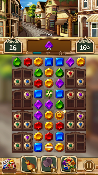 Jewel pretty alley: Match ۳ - عکس بازی موبایلی اندروید