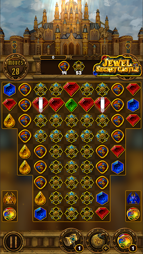 Jewel Secret Castle: Match 3 - Gameplay image of android game