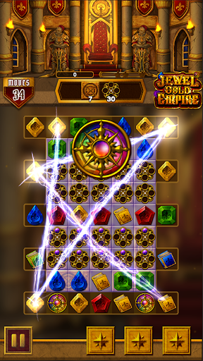 Jewel Gold Empire : Match 3 - Gameplay image of android game