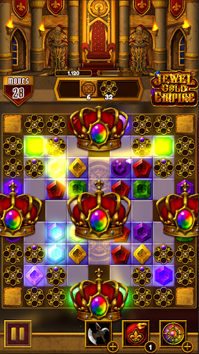 Jewel Gold Empire : Match 3 - Gameplay image of android game