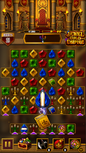 Jewel Gold Empire : Match 3 - Gameplay image of android game