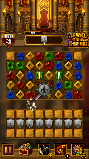 Jewel Gold Empire : Match 3 - Gameplay image of android game