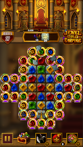 Jewel Gold Empire : Match 3 - Gameplay image of android game