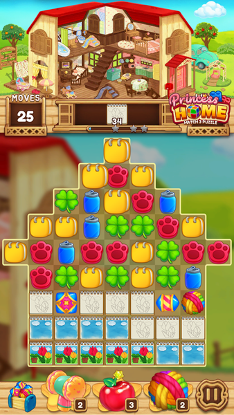 Princess Home: Match 3 Puzzle - Gameplay image of android game