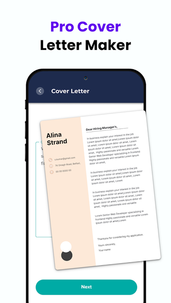 AI Resume Builder - CV Maker - عکس برنامه موبایلی اندروید