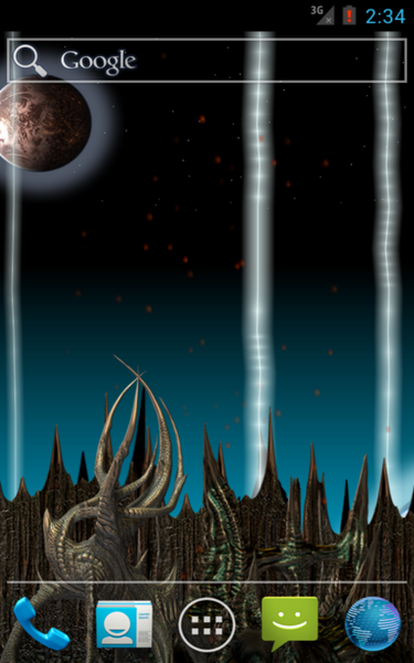 Alien Planet LWP - Image screenshot of android app