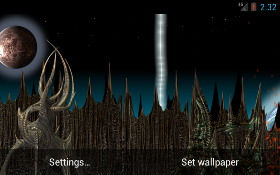 Alien Planet LWP - Image screenshot of android app