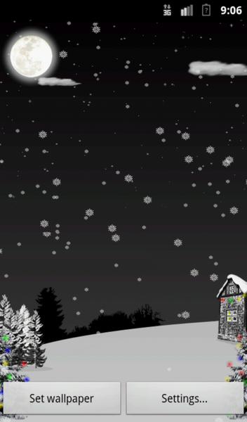 Christmas Snow LWP - Image screenshot of android app
