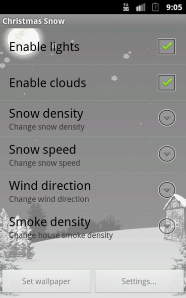 Christmas Snow LWP - Image screenshot of android app