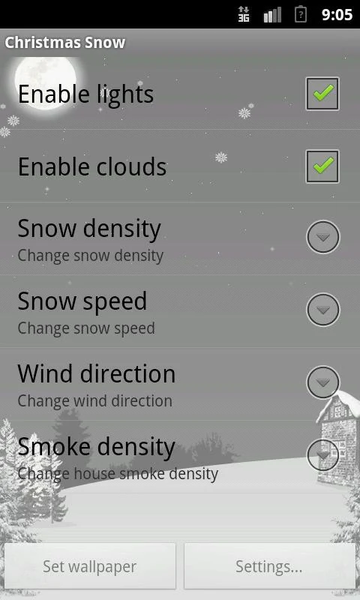 Christmas Snow LWP - Image screenshot of android app
