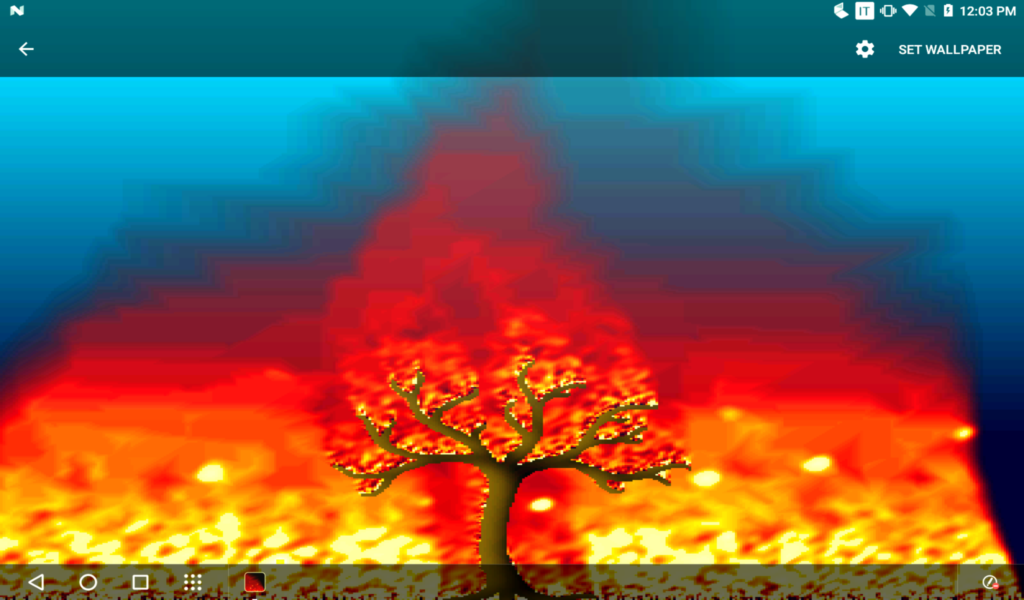 Flames LWP - عکس برنامه موبایلی اندروید