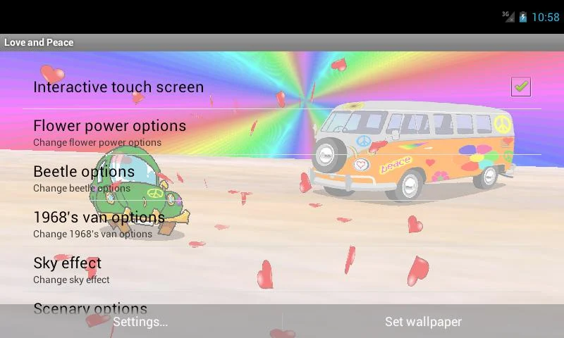 Love and Peace LWP - عکس برنامه موبایلی اندروید