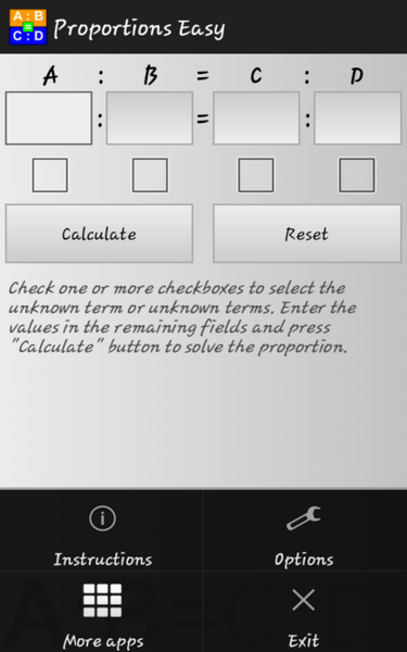 Proportions Easy - Image screenshot of android app