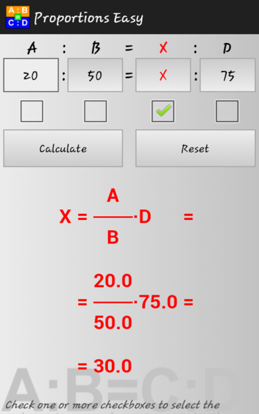 Proportions Easy - Image screenshot of android app