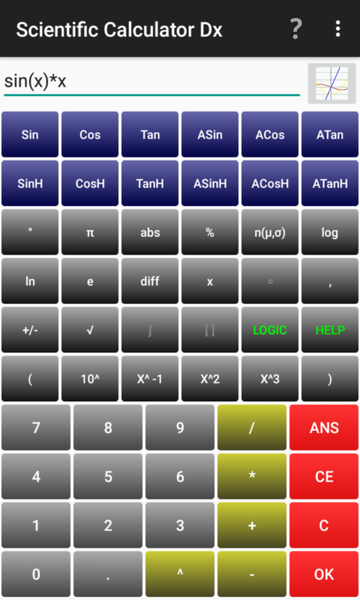 Scientific Calculator Dx - Image screenshot of android app