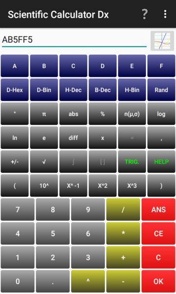 Scientific Calculator Dx - عکس برنامه موبایلی اندروید