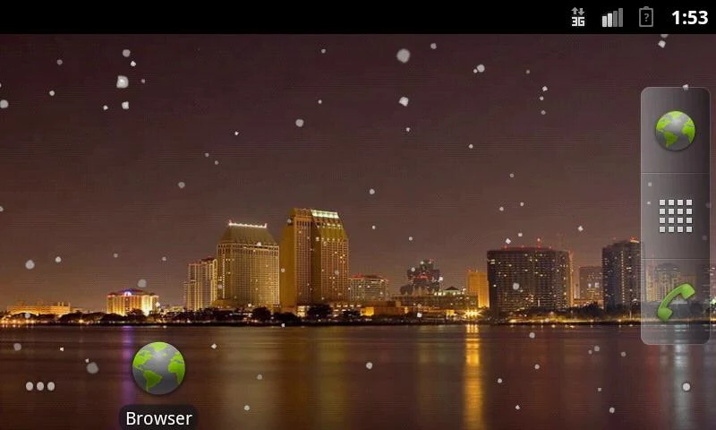 Snowing City LWP - Image screenshot of android app