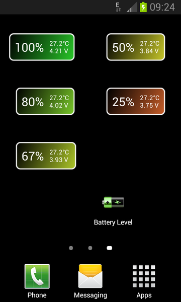 Battery Level - Image screenshot of android app