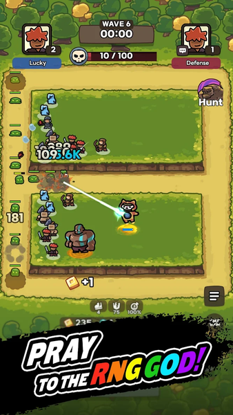 Lucky Defense - Gameplay image of android game