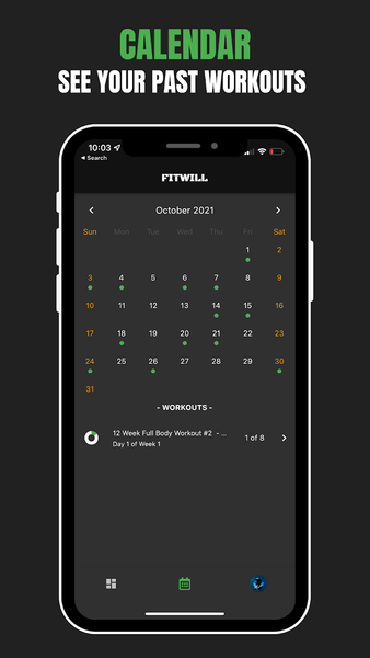 Fitwill Gym & Home Workout Log - عکس برنامه موبایلی اندروید
