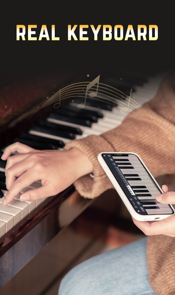 Learn Piano - Real Keyboard - عکس برنامه موبایلی اندروید