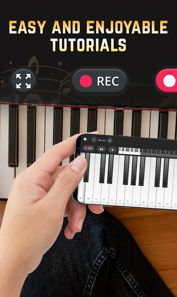 Learn Piano - Real Keyboard - عکس برنامه موبایلی اندروید