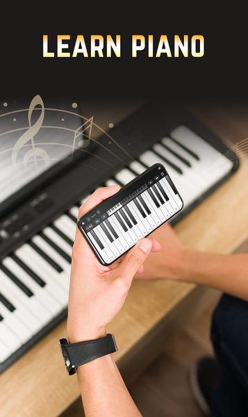 Learn Piano - Real Keyboard - عکس برنامه موبایلی اندروید