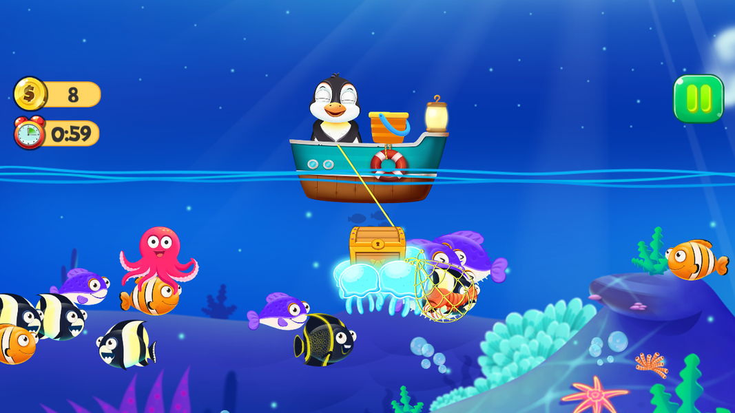 Sea Fishing Game - عکس بازی موبایلی اندروید