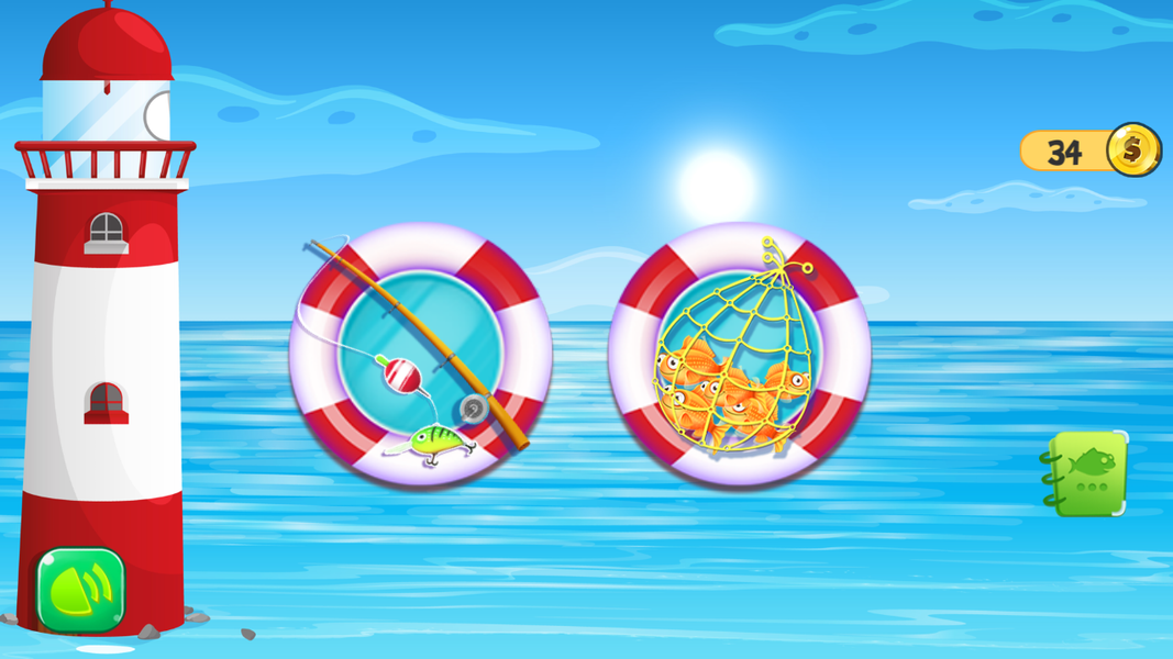 Sea Fishing Game - Gameplay image of android game