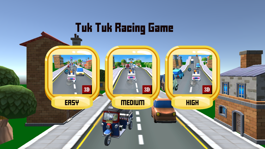 Tuk Tuk Racing Game - عکس برنامه موبایلی اندروید