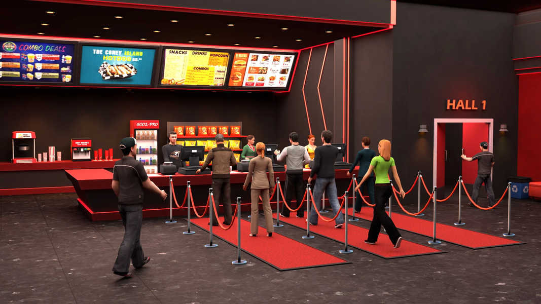 Cinema Movie Theatre Simulator - Gameplay image of android game