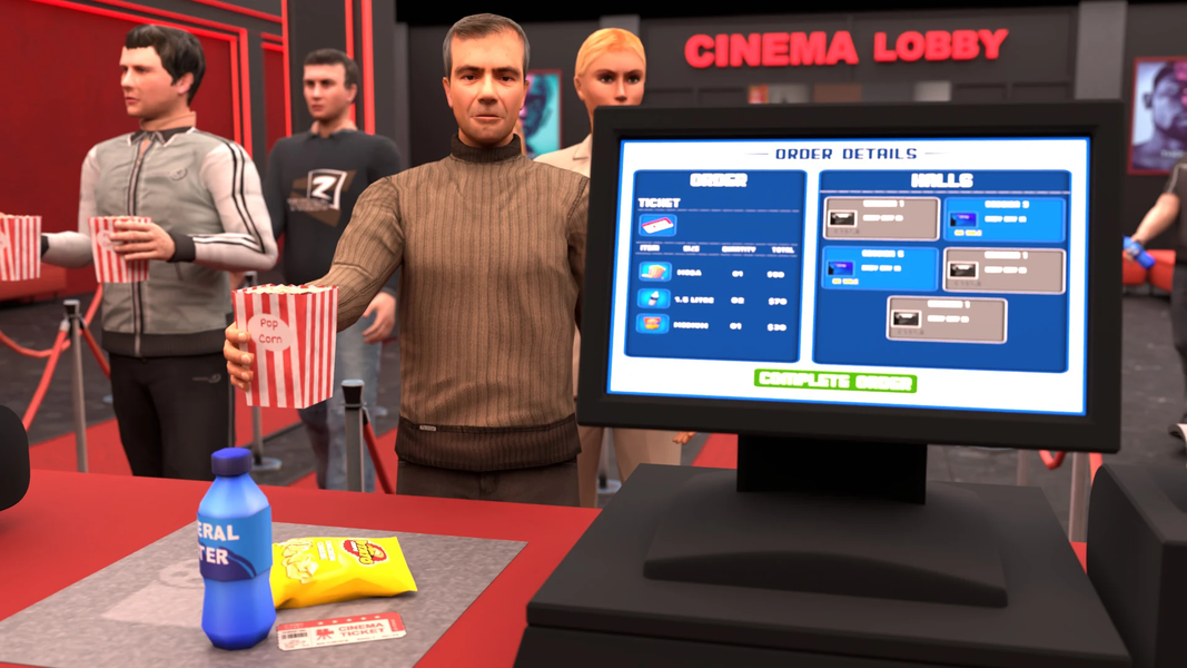 Cinema Movie Theatre Simulator - Gameplay image of android game