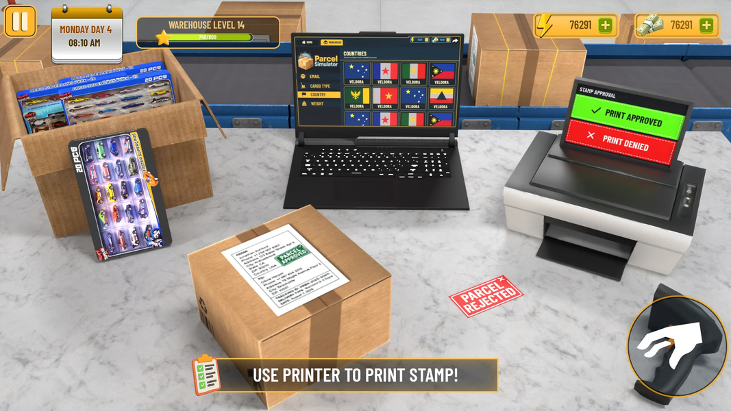 Parcel Delivery Simulator 3D - Gameplay image of android game