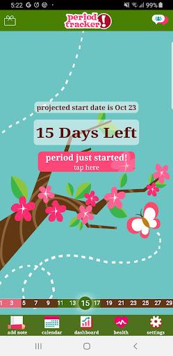 Period Tracker - Image screenshot of android app