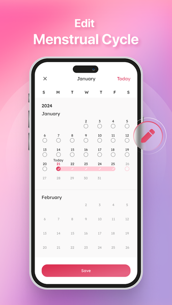 Period Tracker: Ovulation Date - Image screenshot of android app