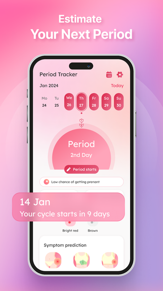 Period Tracker: Ovulation Date - Image screenshot of android app