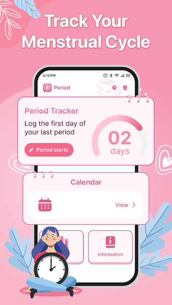 Moona: Period Tracker & Cycle - عکس برنامه موبایلی اندروید