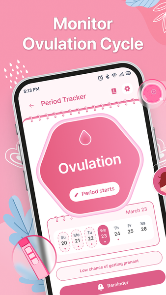 Moona: Period Tracker & Cycle - عکس برنامه موبایلی اندروید