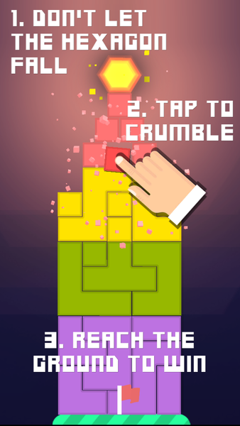 Hexagon Tower Balance Blocks - عکس بازی موبایلی اندروید